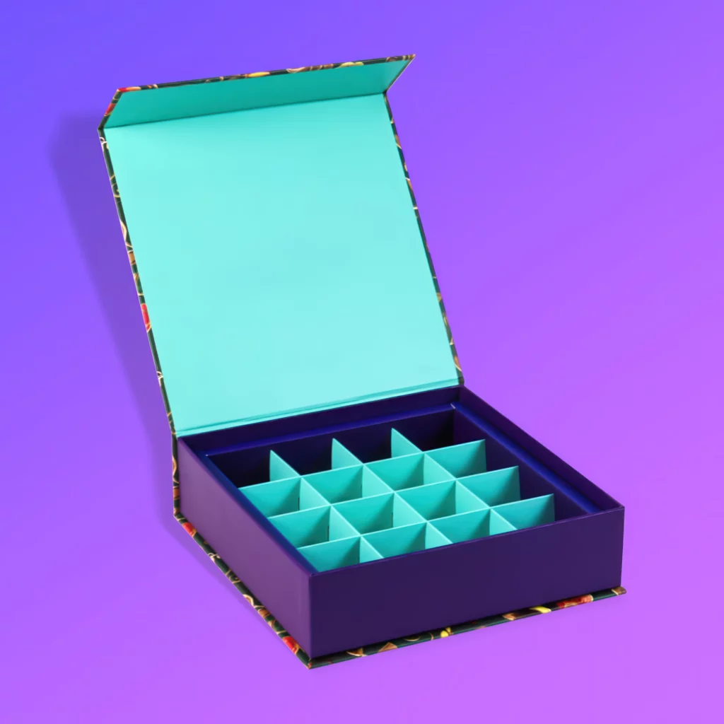 Производство коробок с магнитным клапаном