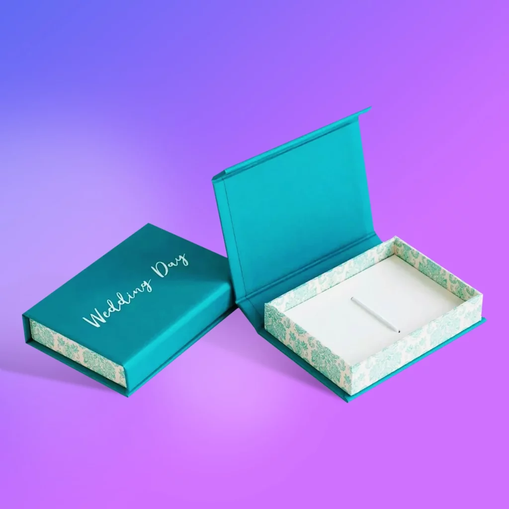 Кашированная коробка с клапаном на магните