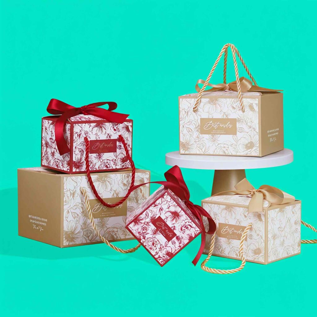 Коробка подарочная с ручкой