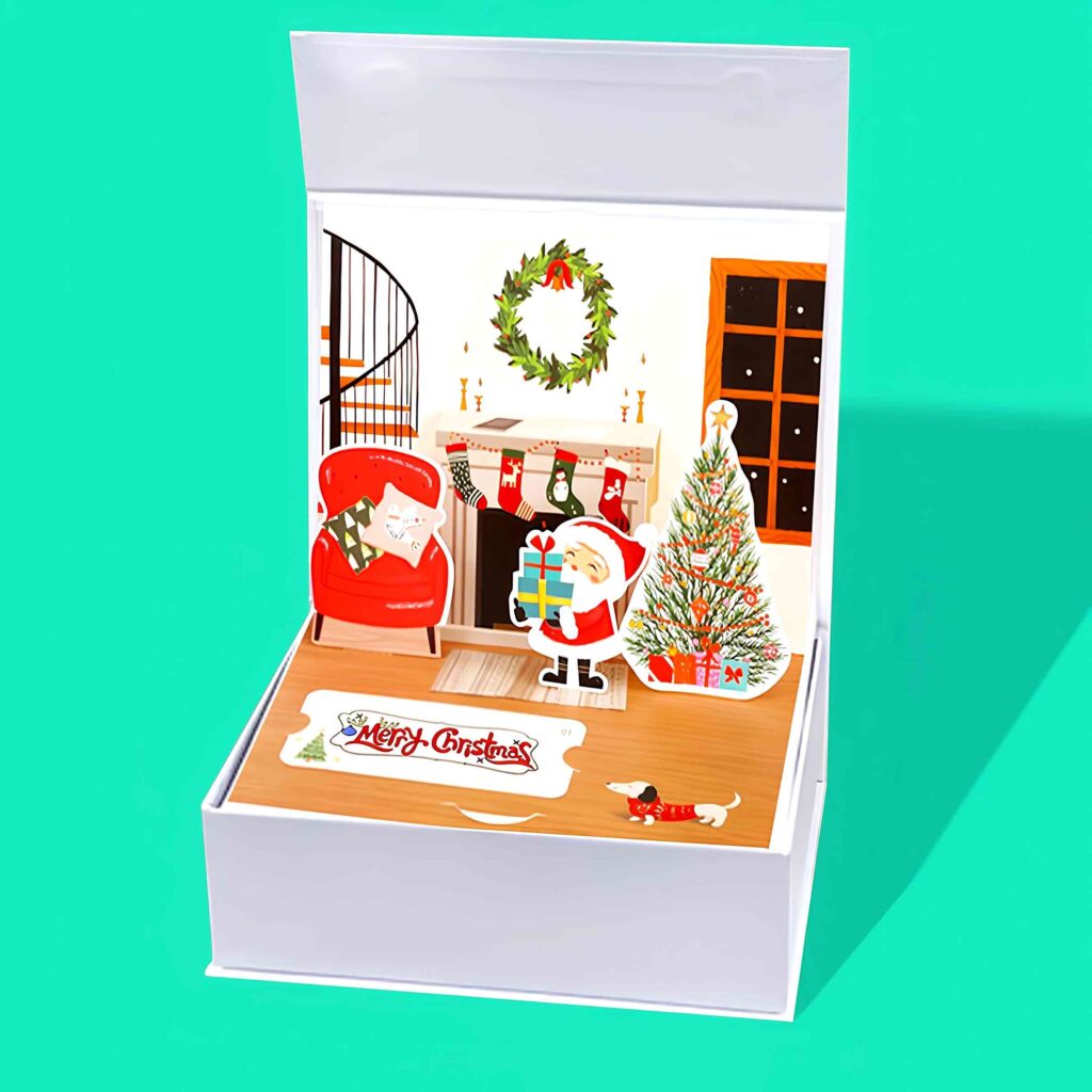 Новогодняя картонная упаковка