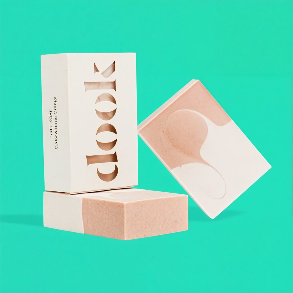 Упаковка кускового мыла