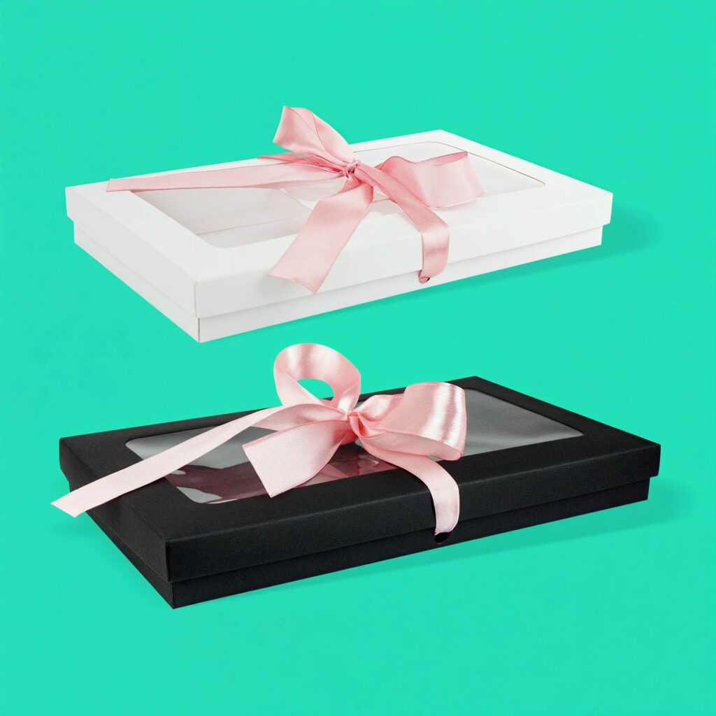 Коробка с пластиковым окошком