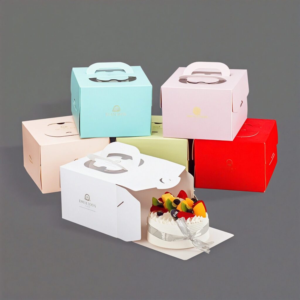 Коробка для торта с ручками